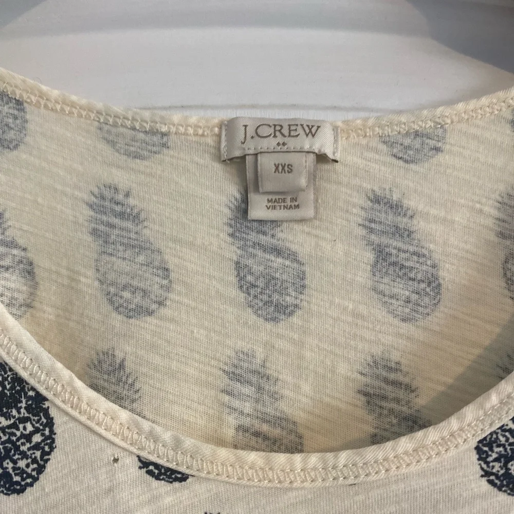 J. Crew pineapple patterned tank top XXS